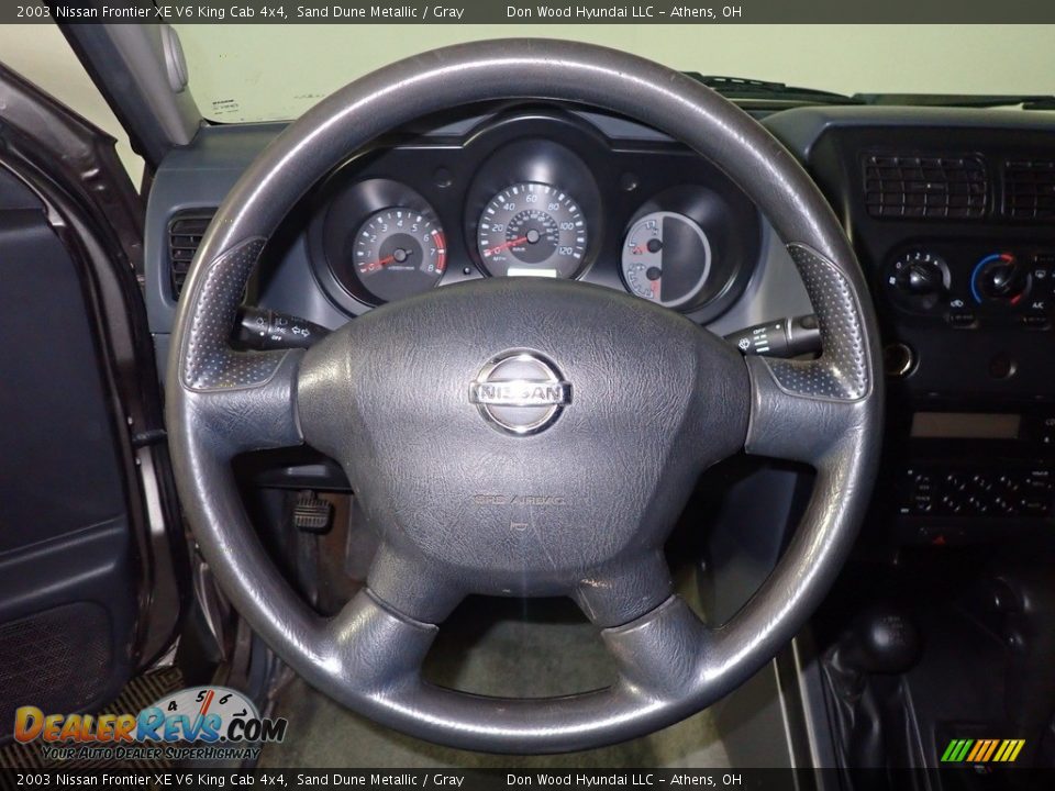 2003 Nissan Frontier XE V6 King Cab 4x4 Steering Wheel Photo #22