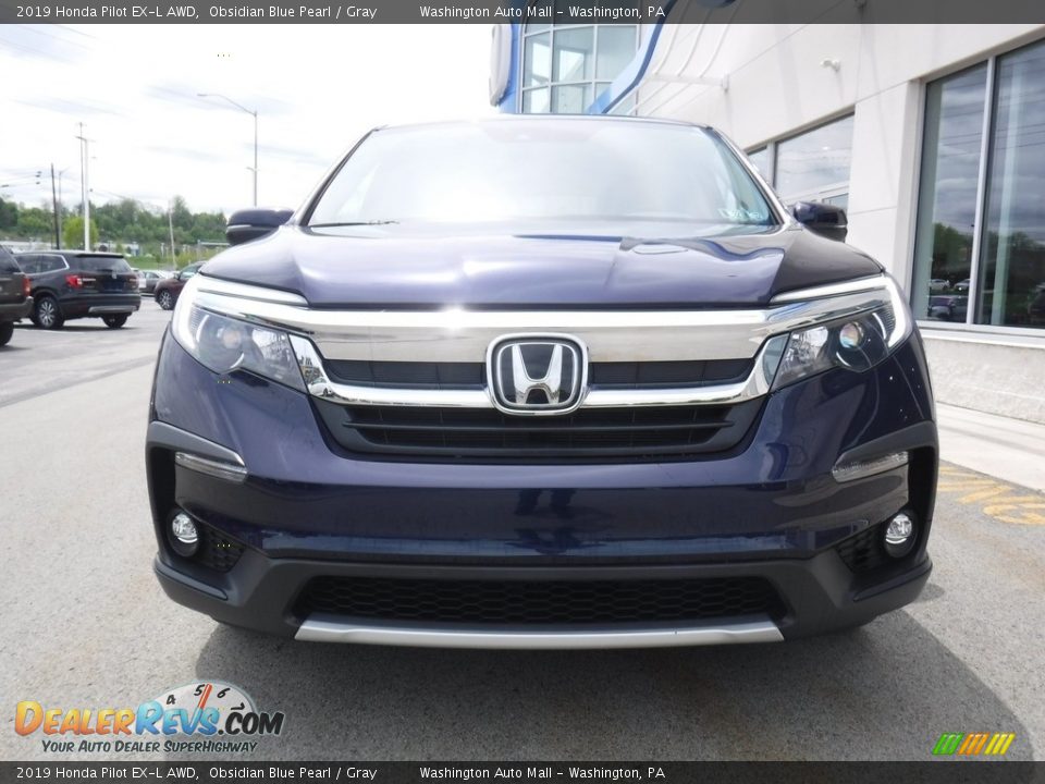 2019 Honda Pilot EX-L AWD Obsidian Blue Pearl / Gray Photo #5