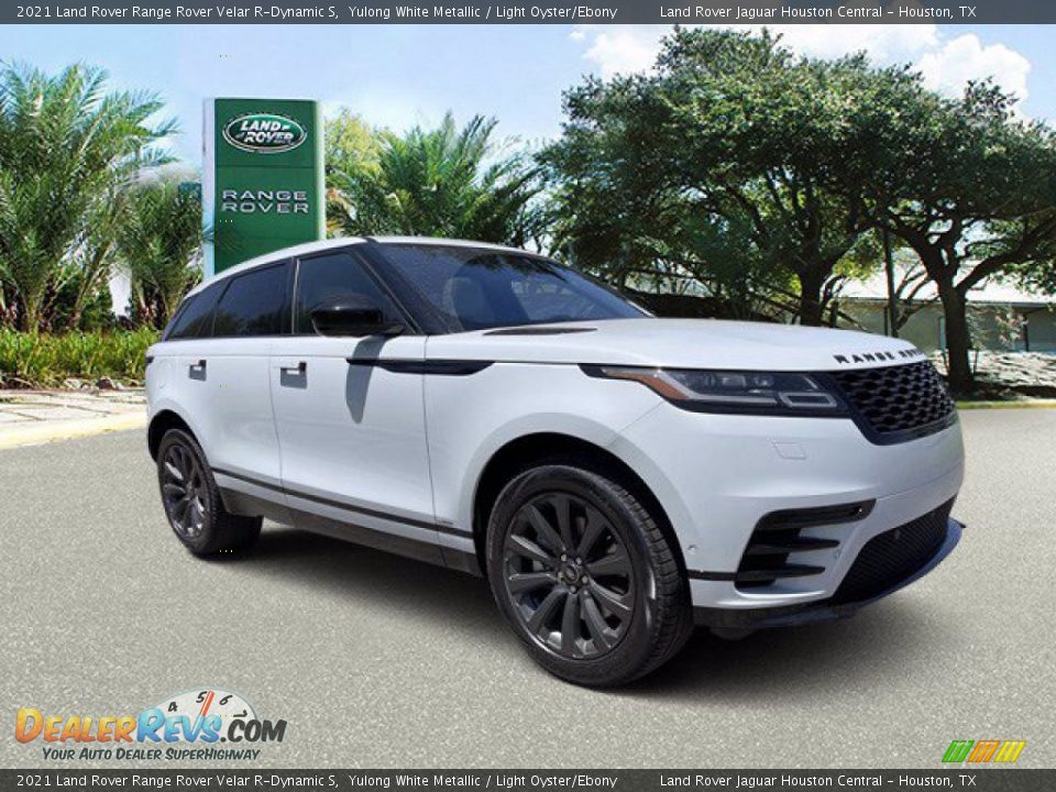 2021 Land Rover Range Rover Velar R-Dynamic S Yulong White Metallic / Light Oyster/Ebony Photo #12