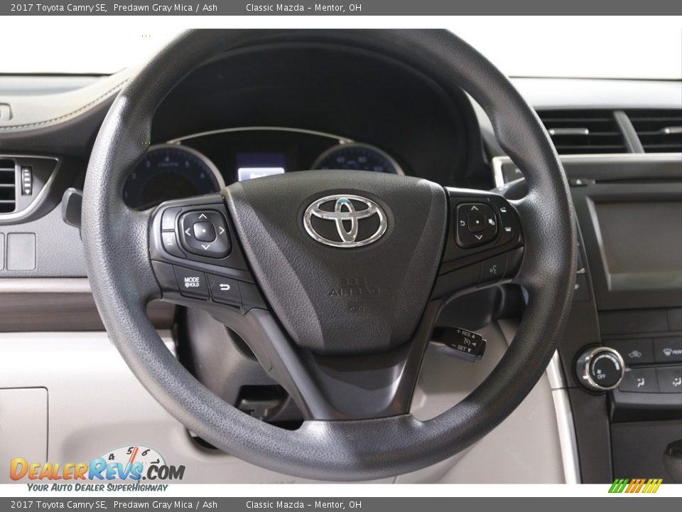 2017 Toyota Camry SE Predawn Gray Mica / Ash Photo #7