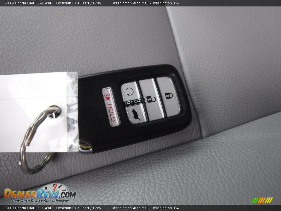 2019 Honda Pilot EX-L AWD Obsidian Blue Pearl / Gray Photo #33