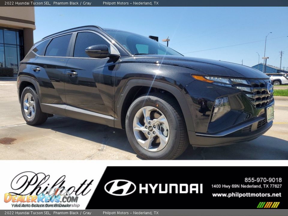 2022 Hyundai Tucson SEL Phantom Black / Gray Photo #1