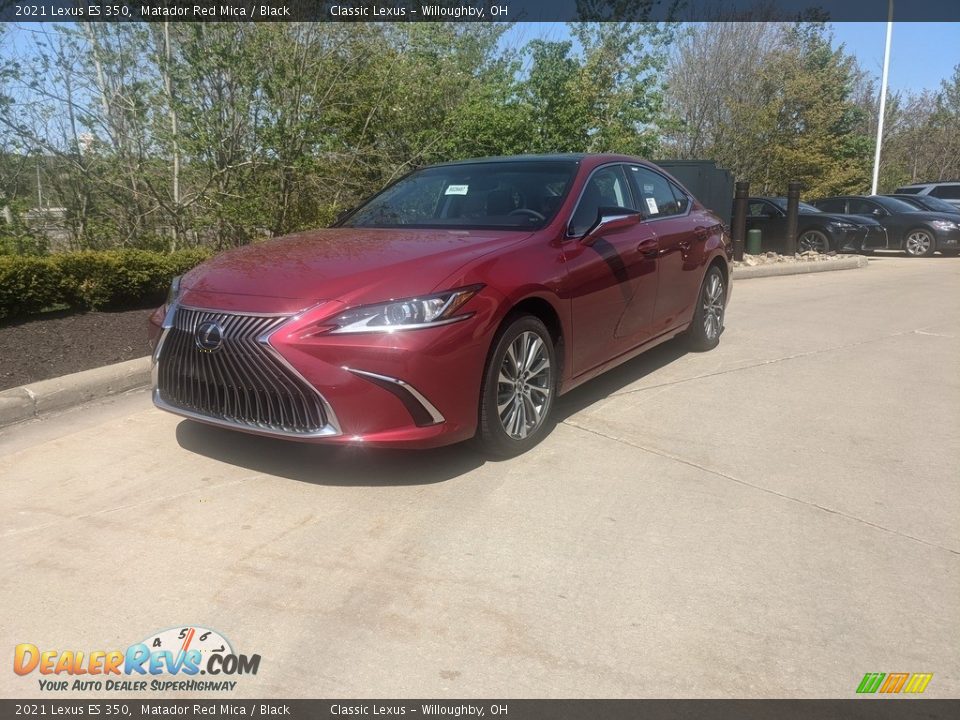 2021 Lexus ES 350 Matador Red Mica / Black Photo #1