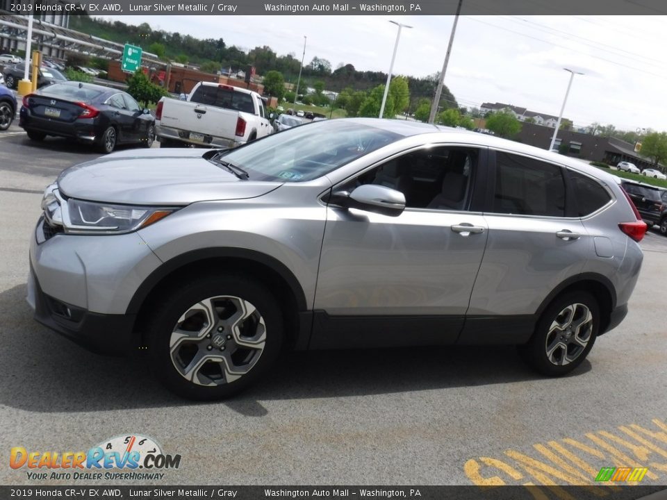 2019 Honda CR-V EX AWD Lunar Silver Metallic / Gray Photo #7