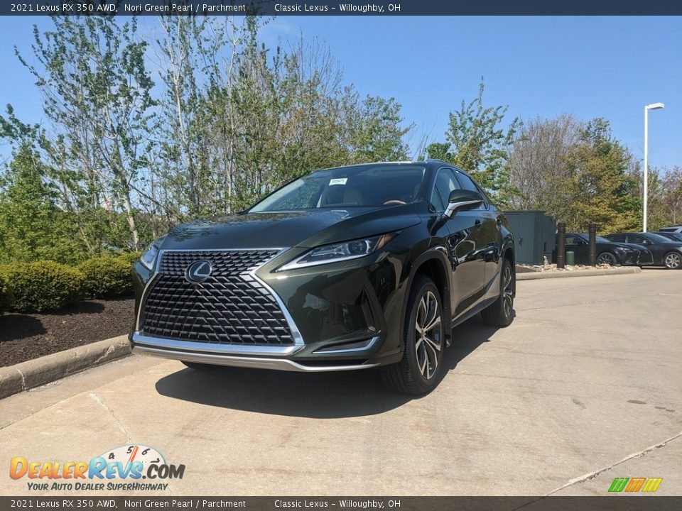 2021 Lexus RX 350 AWD Nori Green Pearl / Parchment Photo #1