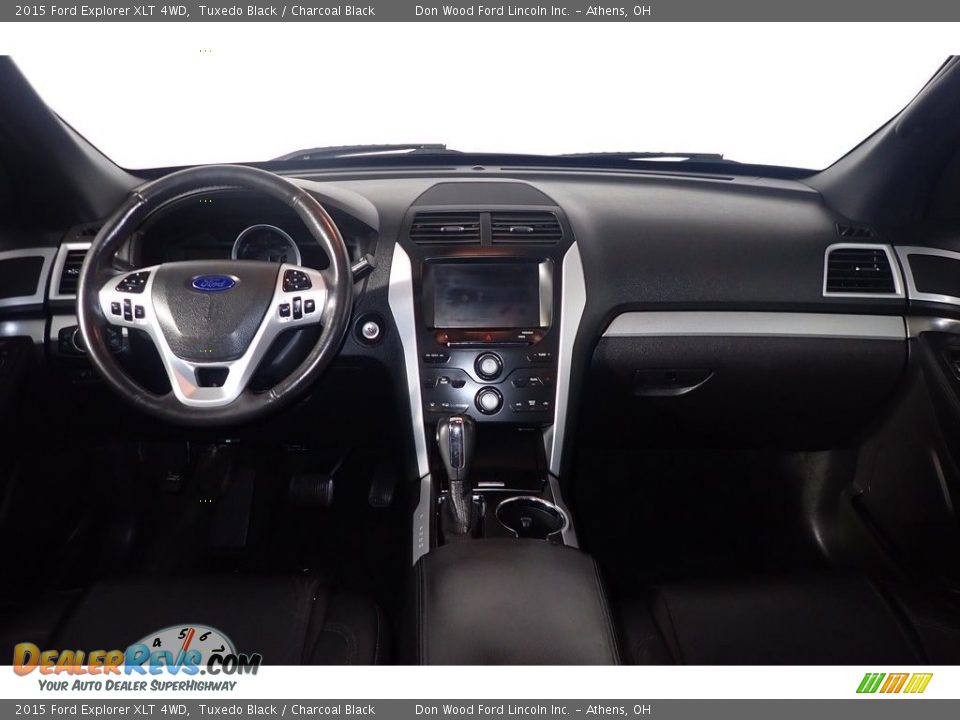 2015 Ford Explorer XLT 4WD Tuxedo Black / Charcoal Black Photo #26