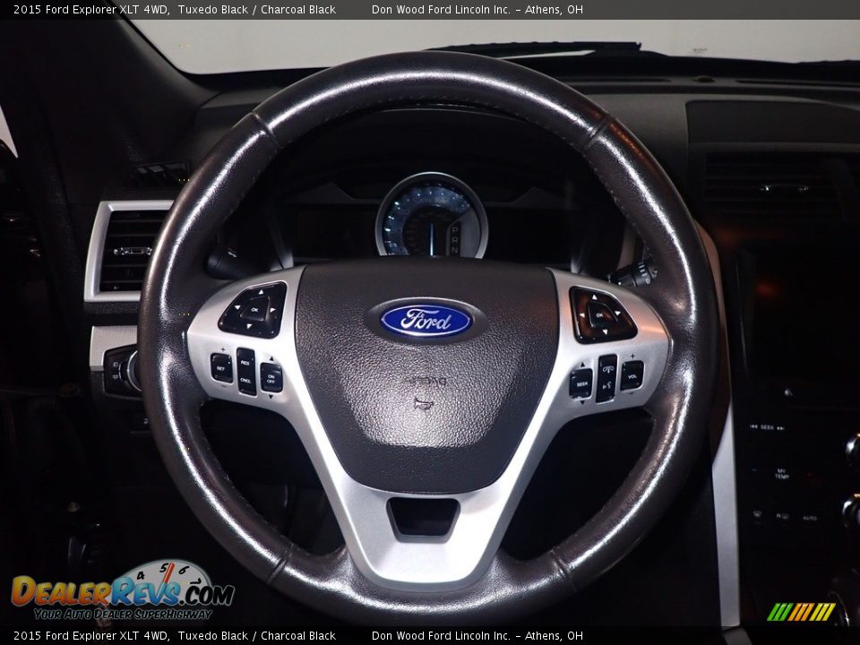 2015 Ford Explorer XLT 4WD Tuxedo Black / Charcoal Black Photo #29