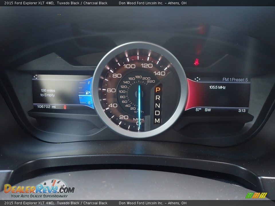 2015 Ford Explorer XLT 4WD Tuxedo Black / Charcoal Black Photo #30