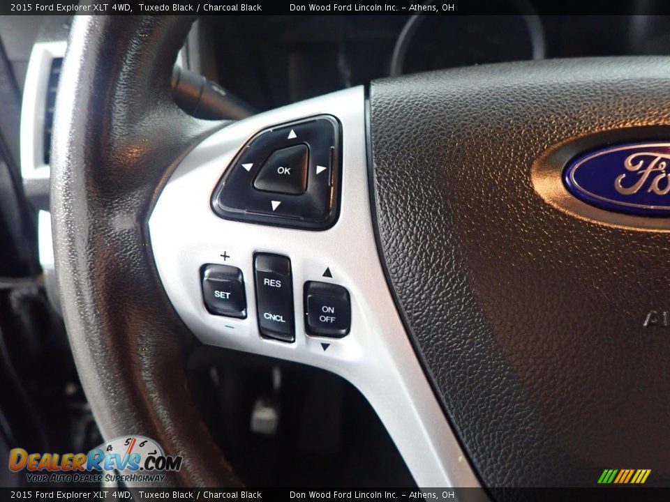 2015 Ford Explorer XLT 4WD Tuxedo Black / Charcoal Black Photo #31
