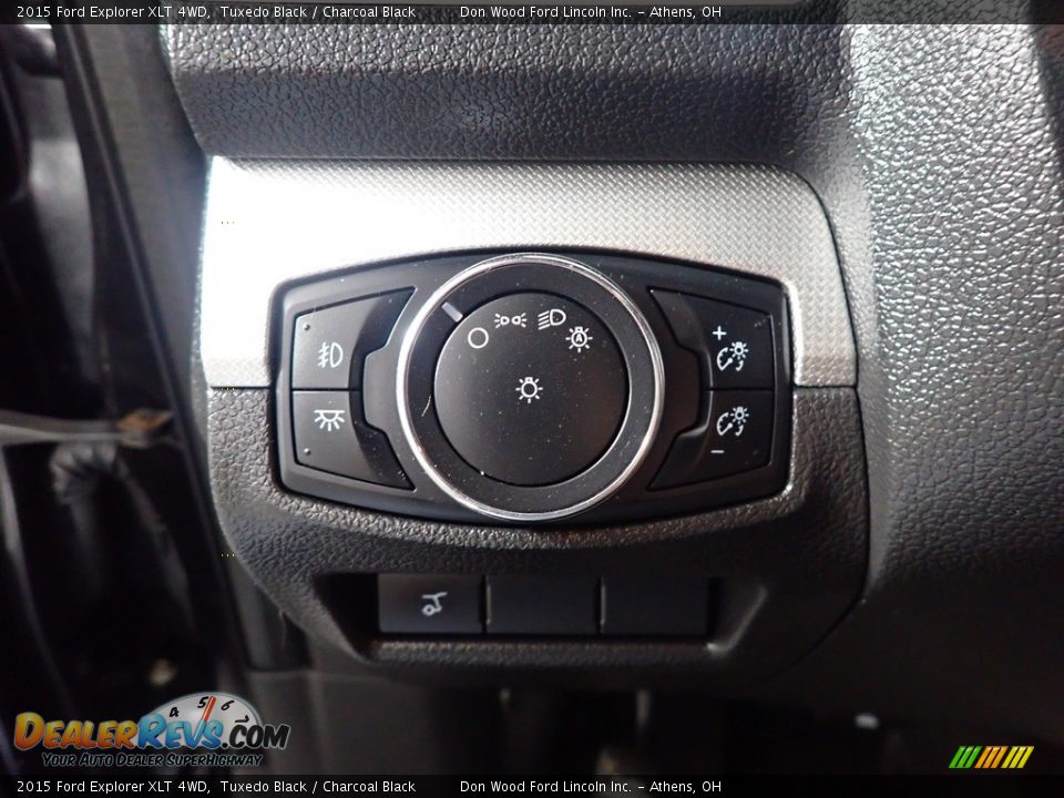 2015 Ford Explorer XLT 4WD Tuxedo Black / Charcoal Black Photo #33