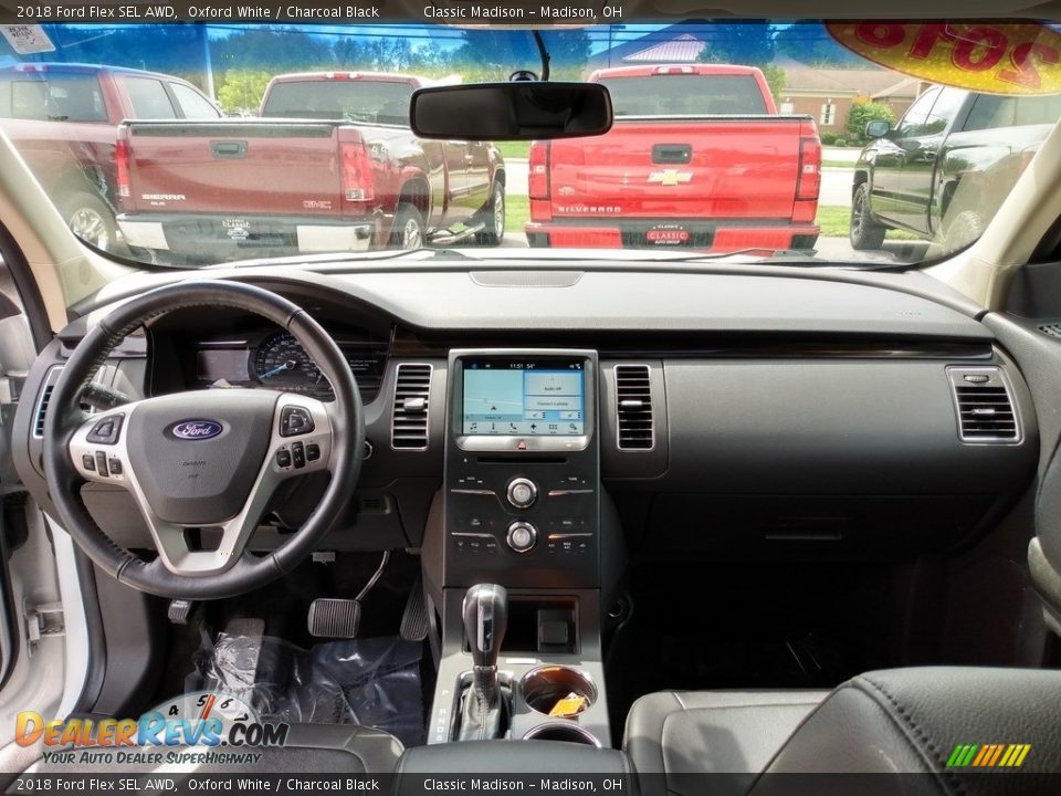 Charcoal Black Interior - 2018 Ford Flex SEL AWD Photo #11