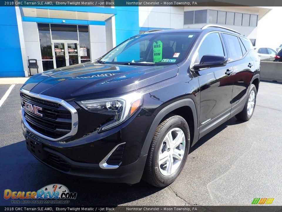 2018 GMC Terrain SLE AWD Ebony Twilight Metallic / ­Jet Black Photo #2