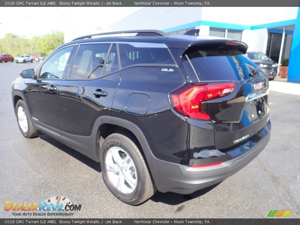 2018 GMC Terrain SLE AWD Ebony Twilight Metallic / ­Jet Black Photo #4