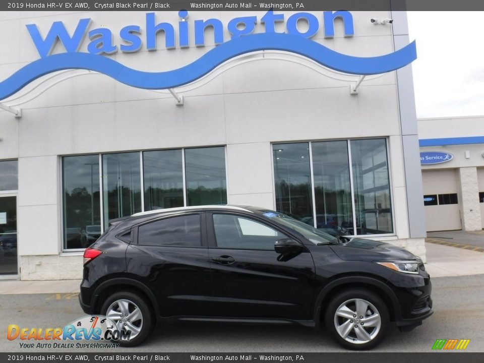 2019 Honda HR-V EX AWD Crystal Black Pearl / Black Photo #2