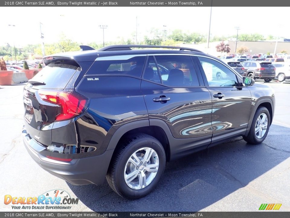 2018 GMC Terrain SLE AWD Ebony Twilight Metallic / ­Jet Black Photo #9