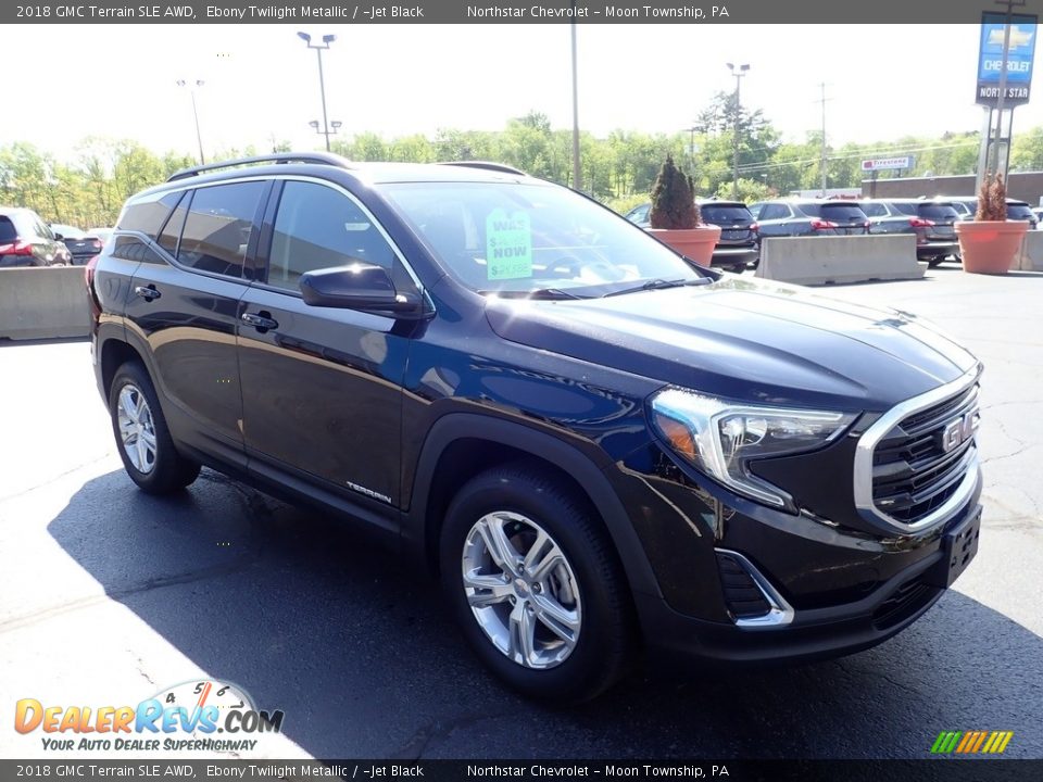 2018 GMC Terrain SLE AWD Ebony Twilight Metallic / ­Jet Black Photo #11