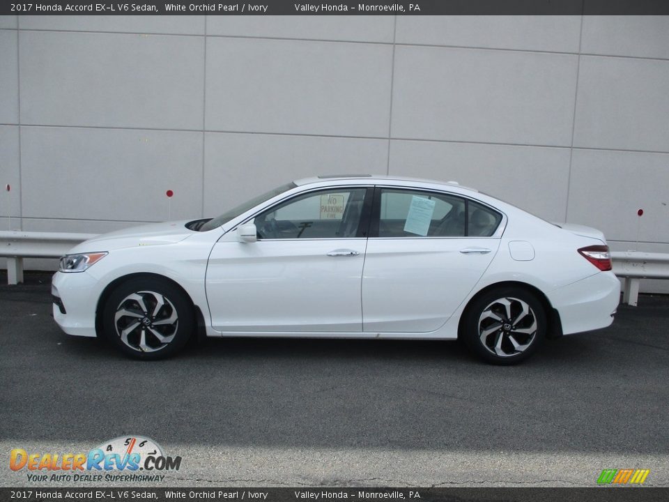 2017 Honda Accord EX-L V6 Sedan White Orchid Pearl / Ivory Photo #2