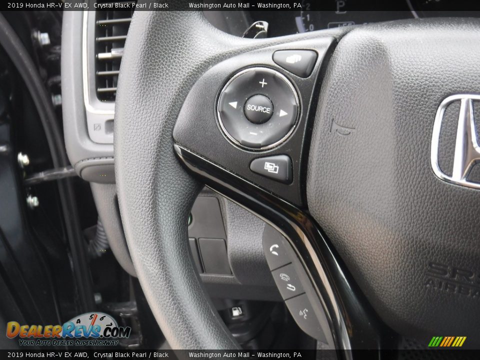 2019 Honda HR-V EX AWD Crystal Black Pearl / Black Photo #21