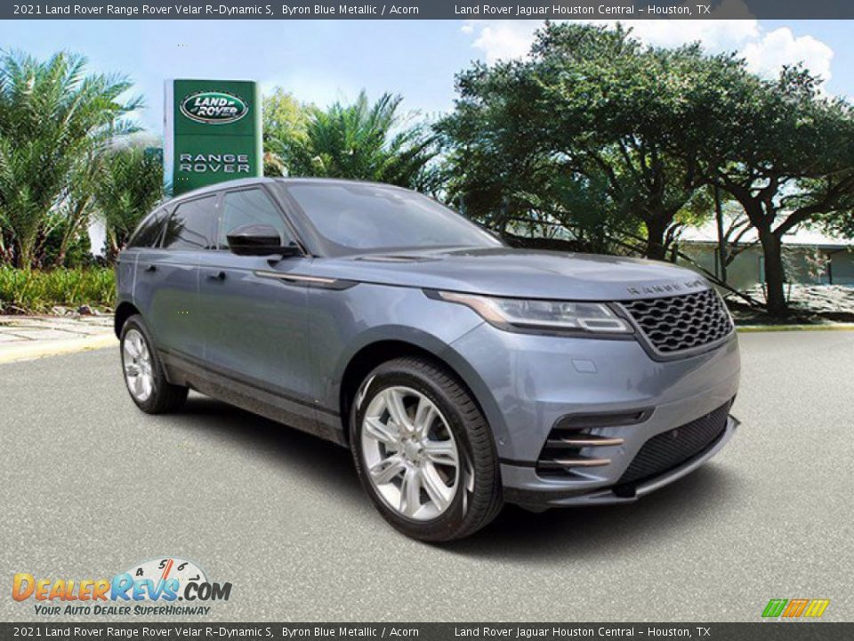 2021 Land Rover Range Rover Velar R-Dynamic S Byron Blue Metallic / Acorn Photo #12