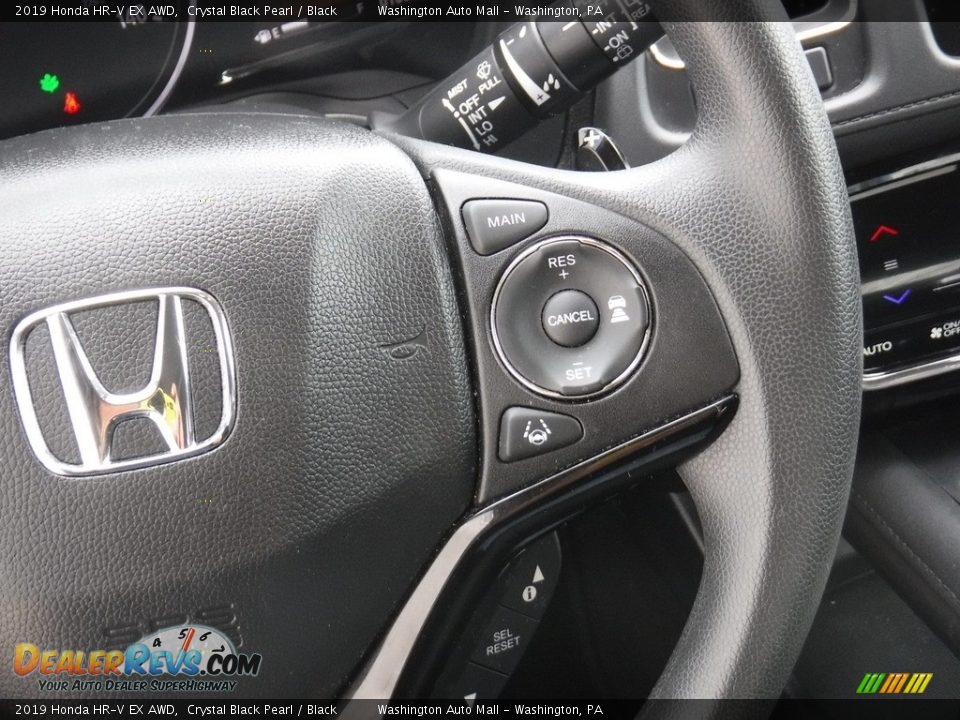 2019 Honda HR-V EX AWD Crystal Black Pearl / Black Photo #22