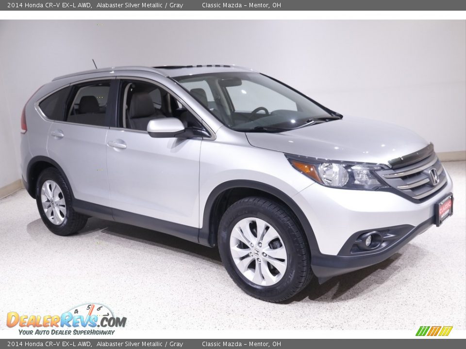 2014 Honda CR-V EX-L AWD Alabaster Silver Metallic / Gray Photo #1