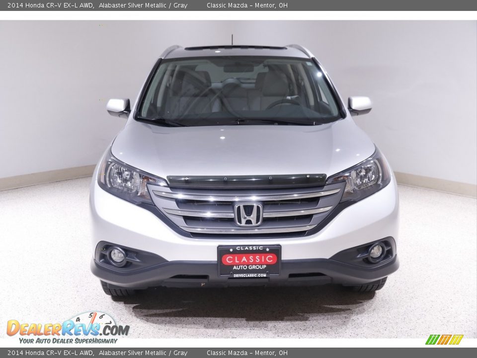 2014 Honda CR-V EX-L AWD Alabaster Silver Metallic / Gray Photo #2