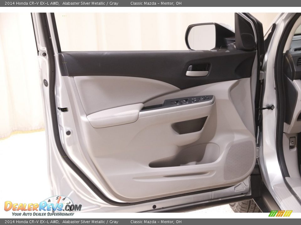 2014 Honda CR-V EX-L AWD Alabaster Silver Metallic / Gray Photo #4