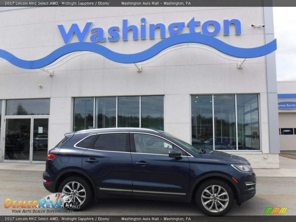 2017 Lincoln MKC Select AWD Midnight Sapphire / Ebony Photo #2