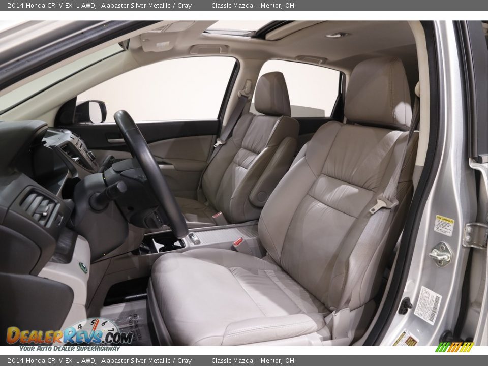 2014 Honda CR-V EX-L AWD Alabaster Silver Metallic / Gray Photo #5
