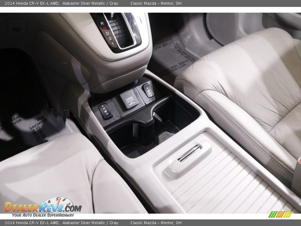 2014 Honda CR-V EX-L AWD Alabaster Silver Metallic / Gray Photo #13