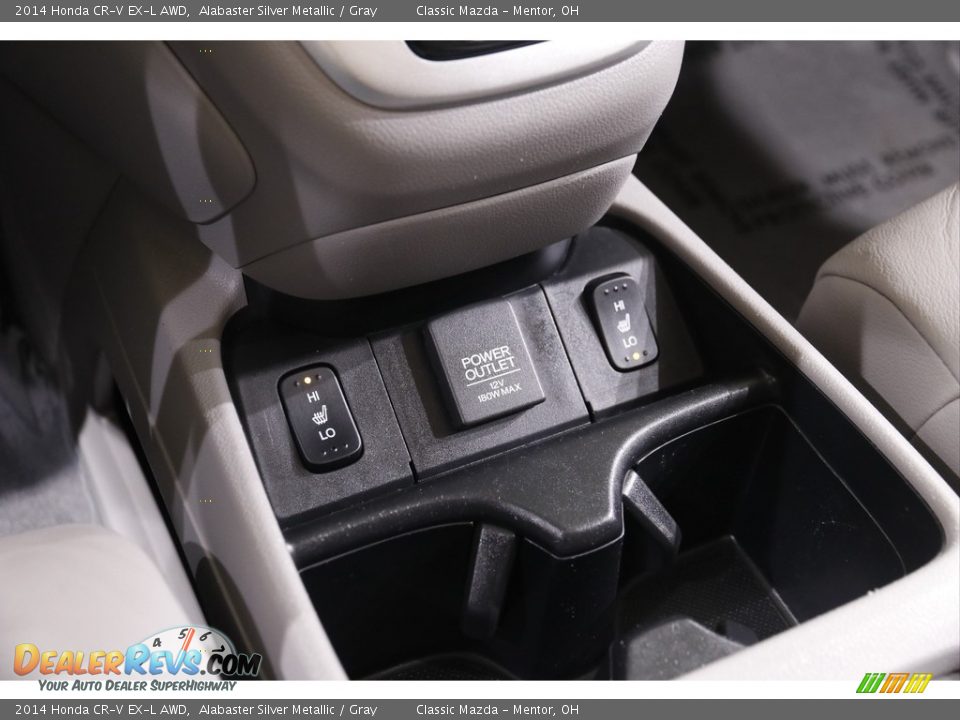 2014 Honda CR-V EX-L AWD Alabaster Silver Metallic / Gray Photo #14