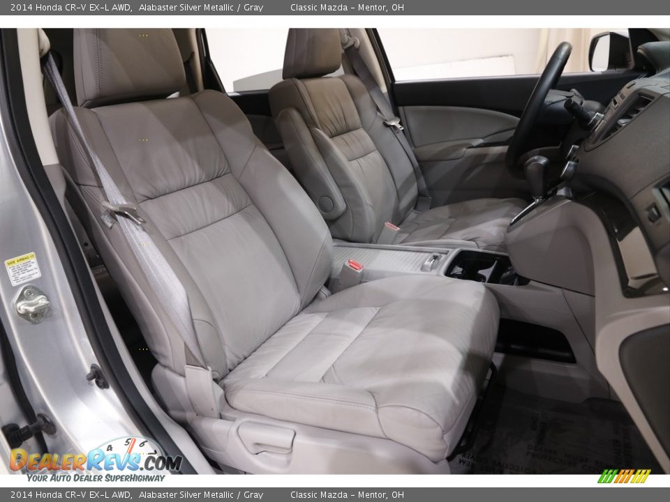 2014 Honda CR-V EX-L AWD Alabaster Silver Metallic / Gray Photo #15