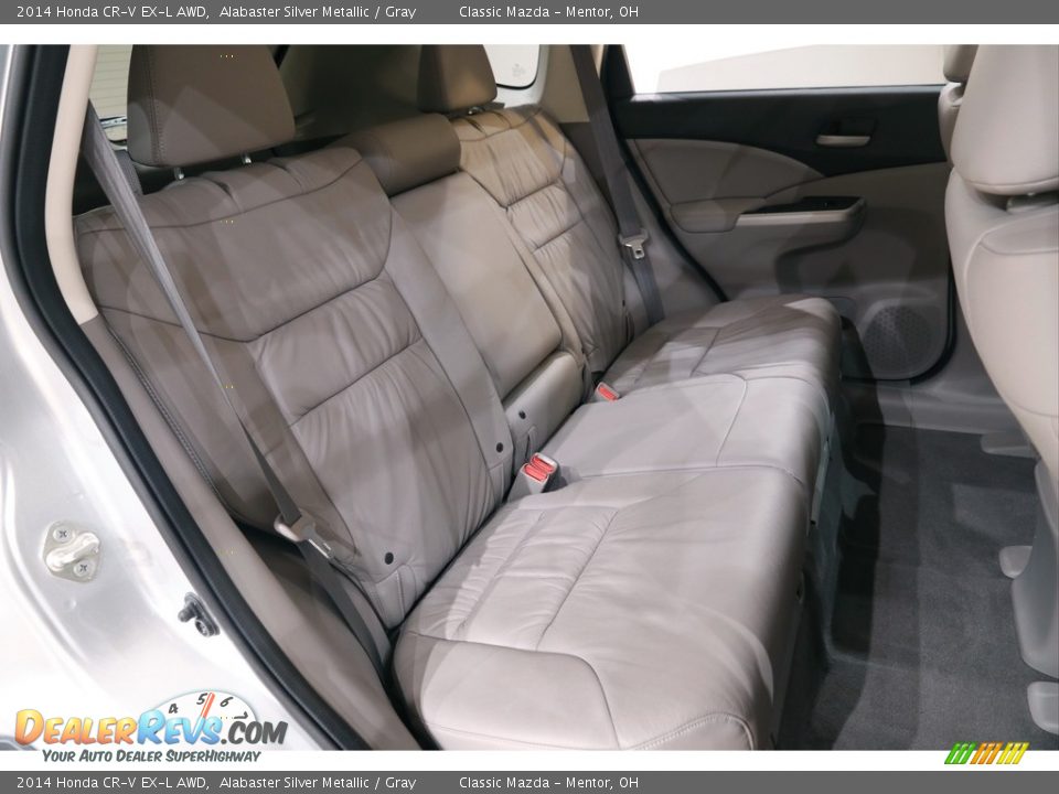 2014 Honda CR-V EX-L AWD Alabaster Silver Metallic / Gray Photo #16