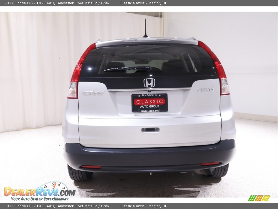 2014 Honda CR-V EX-L AWD Alabaster Silver Metallic / Gray Photo #18
