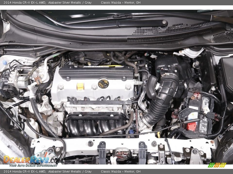 2014 Honda CR-V EX-L AWD Alabaster Silver Metallic / Gray Photo #19