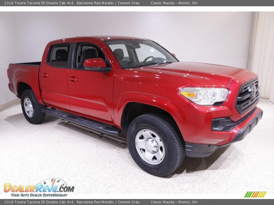 2019 Toyota Tacoma SR Double Cab 4x4 Barcelona Red Metallic / Cement Gray Photo #1