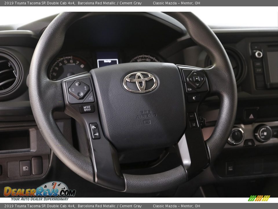 2019 Toyota Tacoma SR Double Cab 4x4 Barcelona Red Metallic / Cement Gray Photo #6