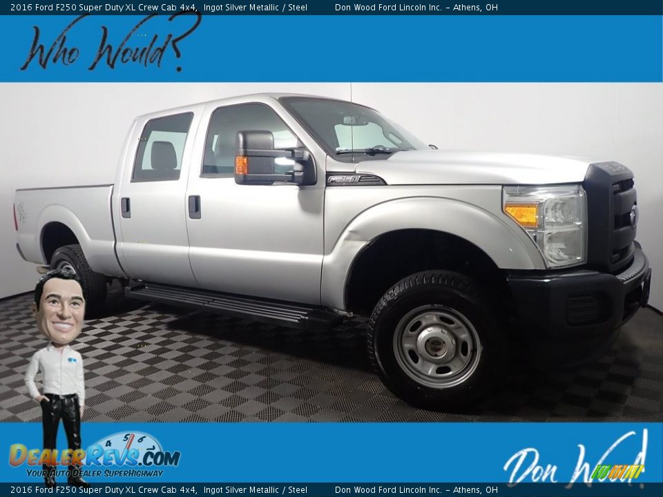 2016 Ford F250 Super Duty XL Crew Cab 4x4 Ingot Silver Metallic / Steel Photo #1