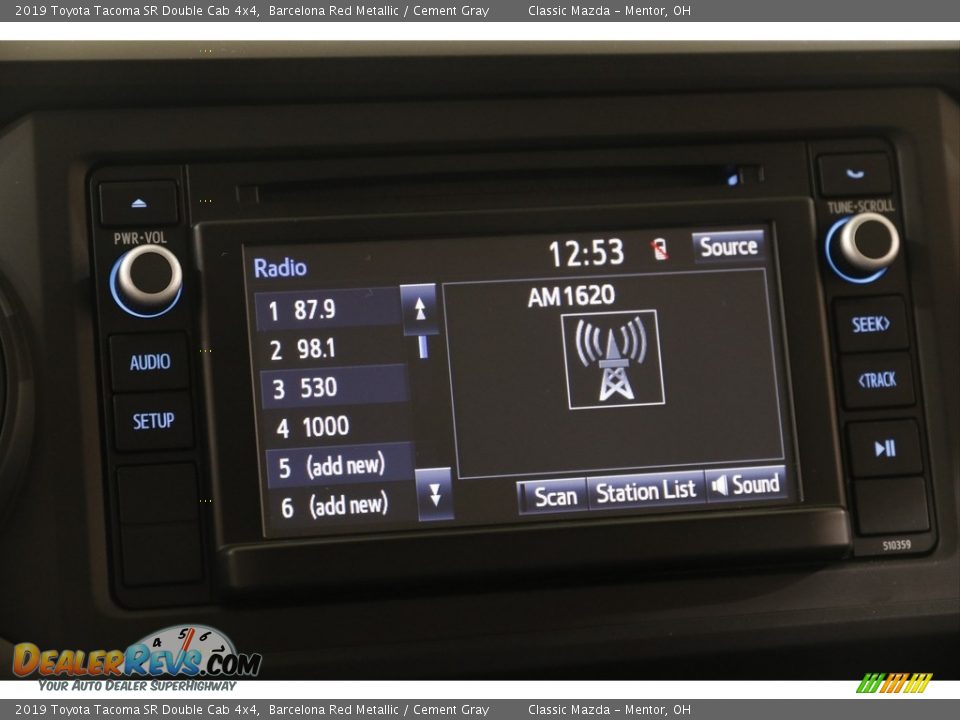 2019 Toyota Tacoma SR Double Cab 4x4 Barcelona Red Metallic / Cement Gray Photo #9