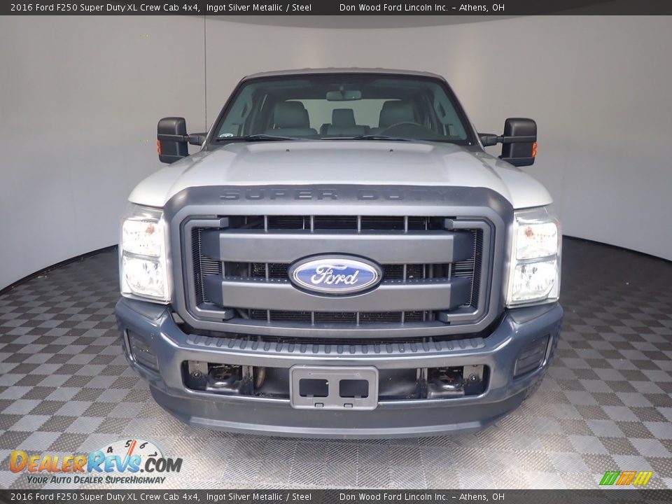 2016 Ford F250 Super Duty XL Crew Cab 4x4 Ingot Silver Metallic / Steel Photo #4