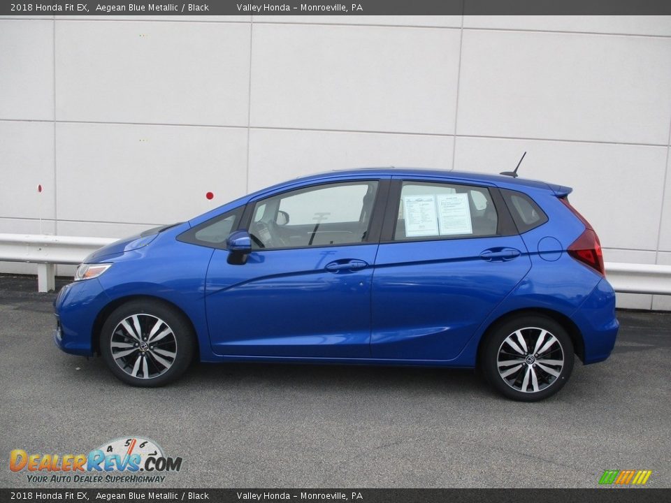 2018 Honda Fit EX Aegean Blue Metallic / Black Photo #2