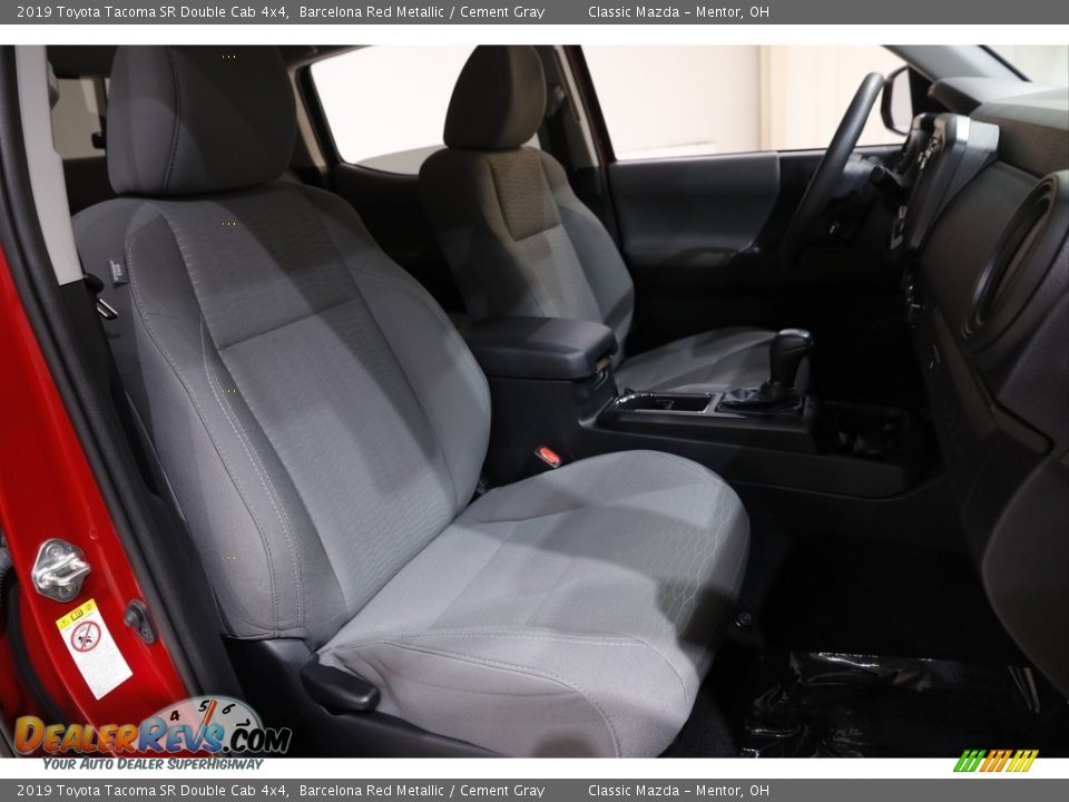 2019 Toyota Tacoma SR Double Cab 4x4 Barcelona Red Metallic / Cement Gray Photo #12
