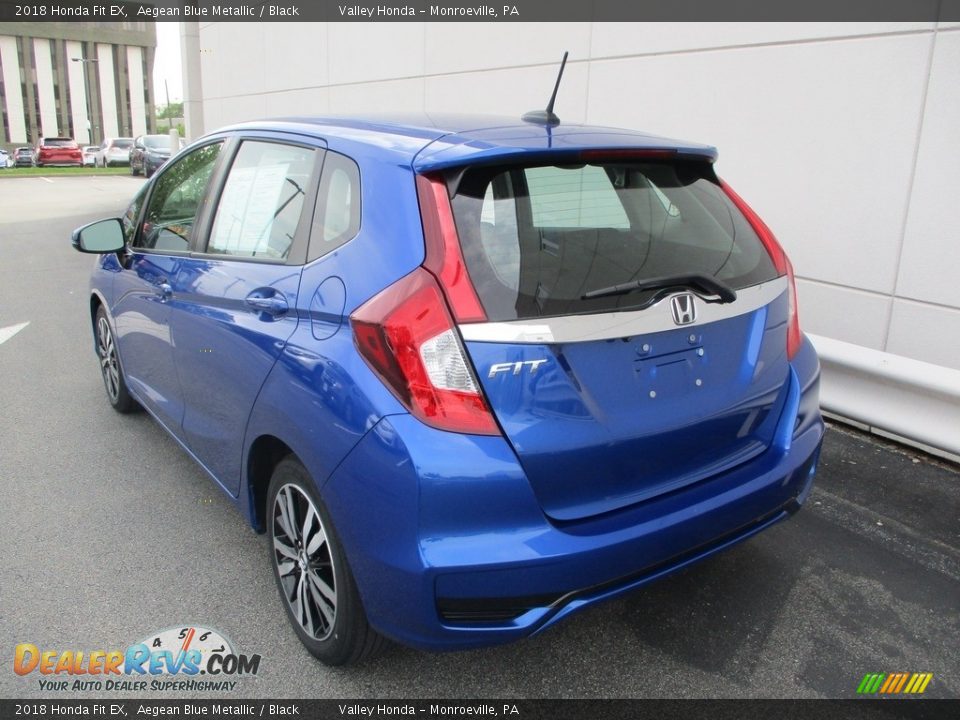 2018 Honda Fit EX Aegean Blue Metallic / Black Photo #3