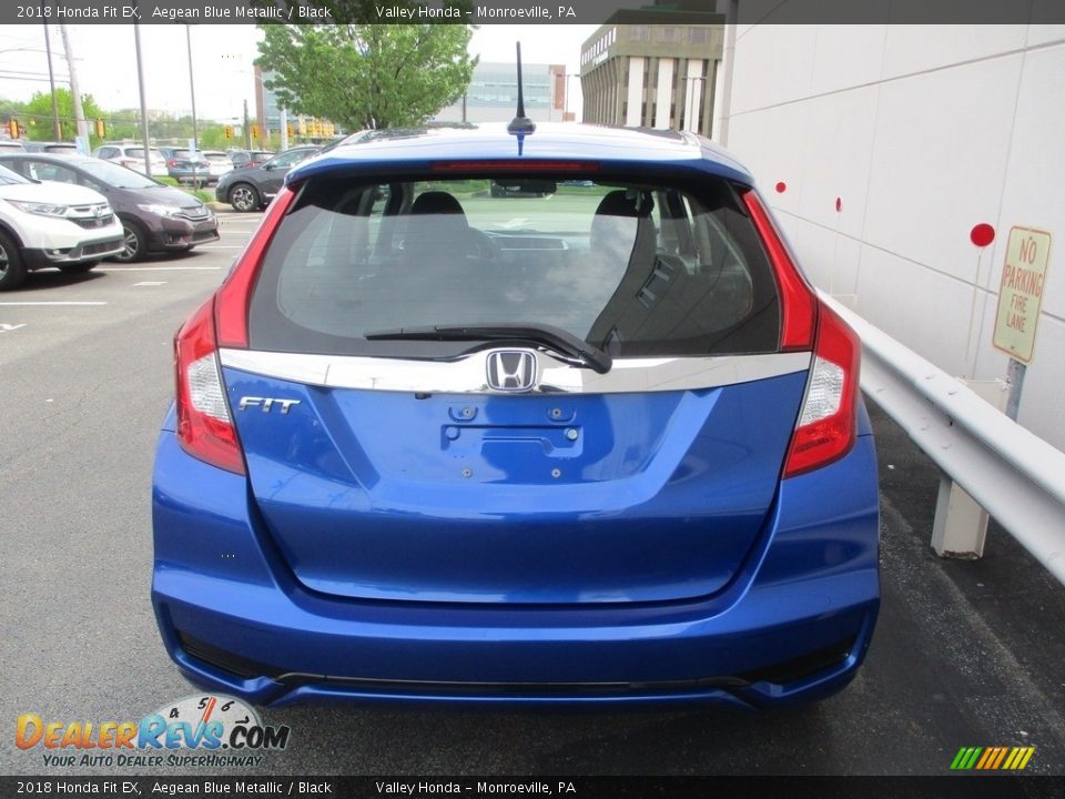 2018 Honda Fit EX Aegean Blue Metallic / Black Photo #4