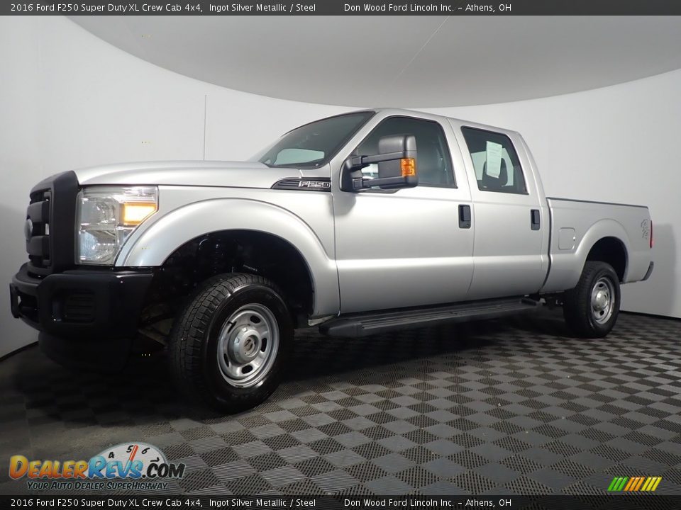 2016 Ford F250 Super Duty XL Crew Cab 4x4 Ingot Silver Metallic / Steel Photo #7