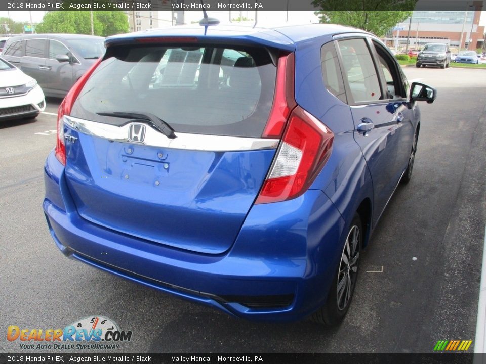 2018 Honda Fit EX Aegean Blue Metallic / Black Photo #5