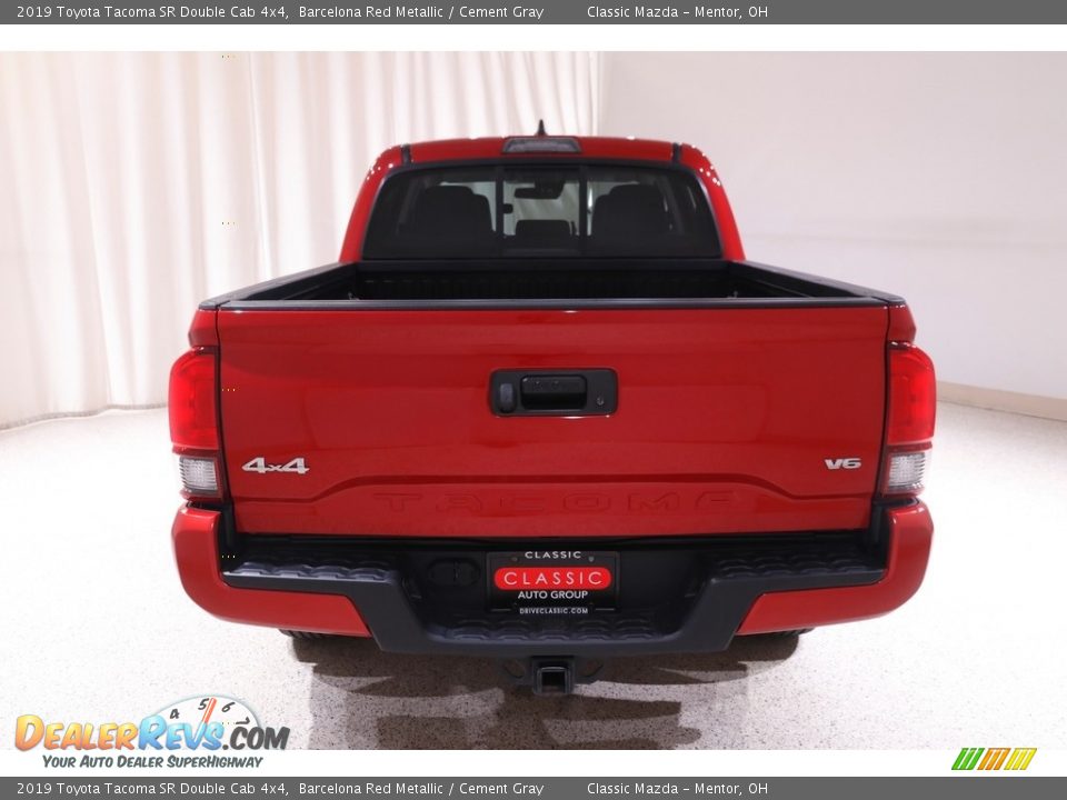 2019 Toyota Tacoma SR Double Cab 4x4 Barcelona Red Metallic / Cement Gray Photo #15