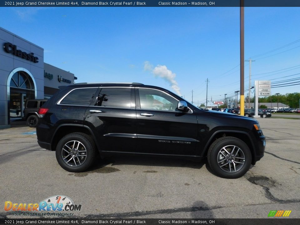 2021 Jeep Grand Cherokee Limited 4x4 Diamond Black Crystal Pearl / Black Photo #3