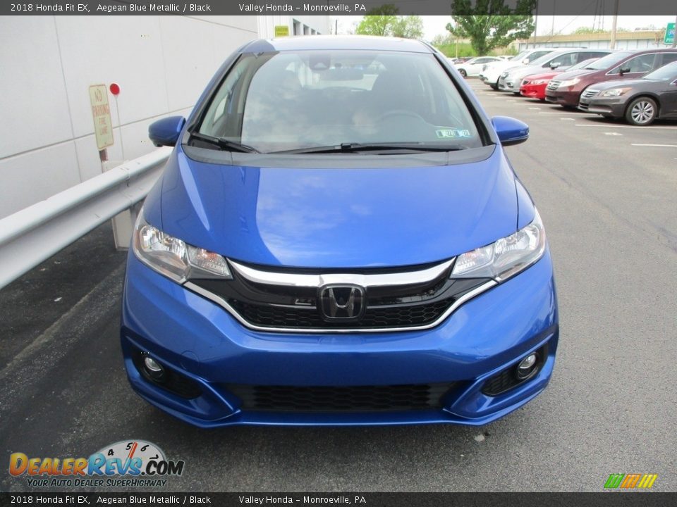 2018 Honda Fit EX Aegean Blue Metallic / Black Photo #8