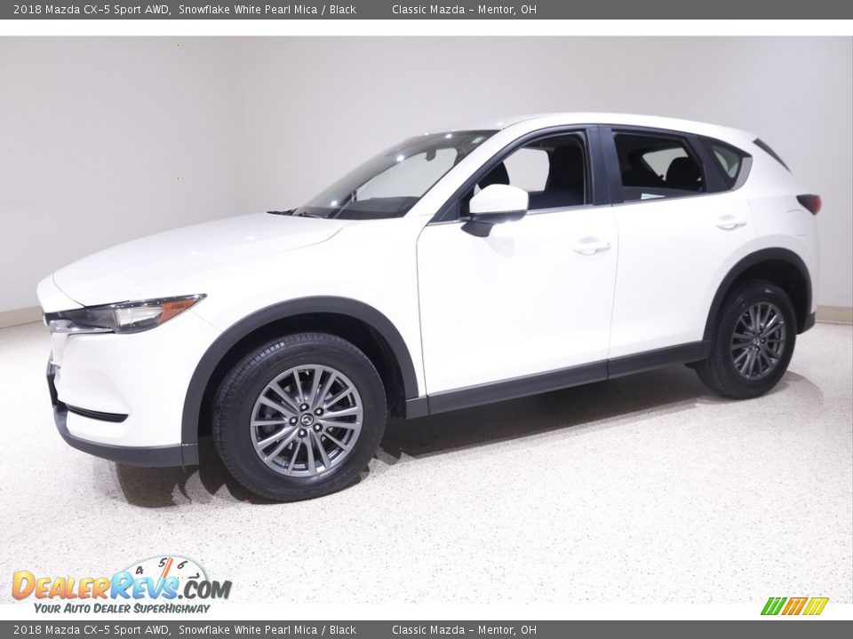 2018 Mazda CX-5 Sport AWD Snowflake White Pearl Mica / Black Photo #3